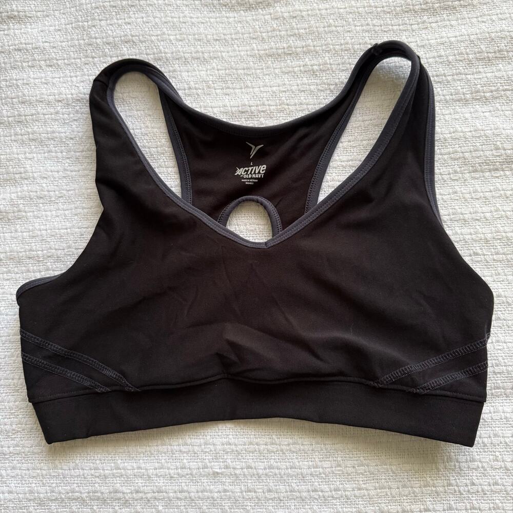 Large Old Navy Black Sports Bra
